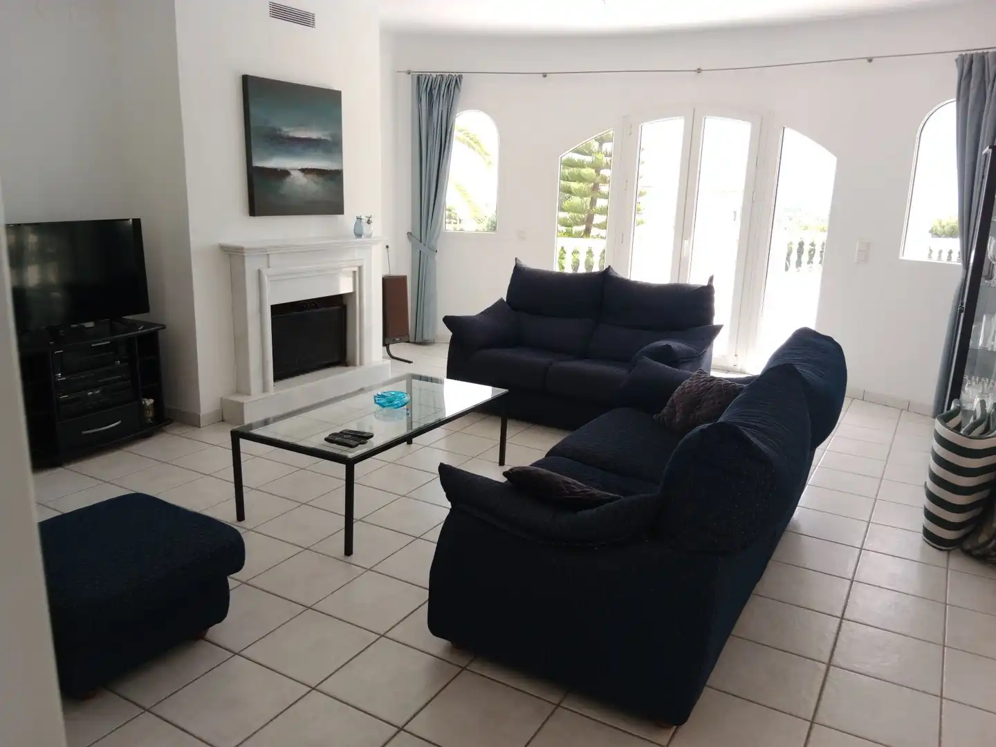 Sala d'estar de Casa o xalet en venda en Jávea / Xàbia amb Calefacció, Jardí privat i Traster