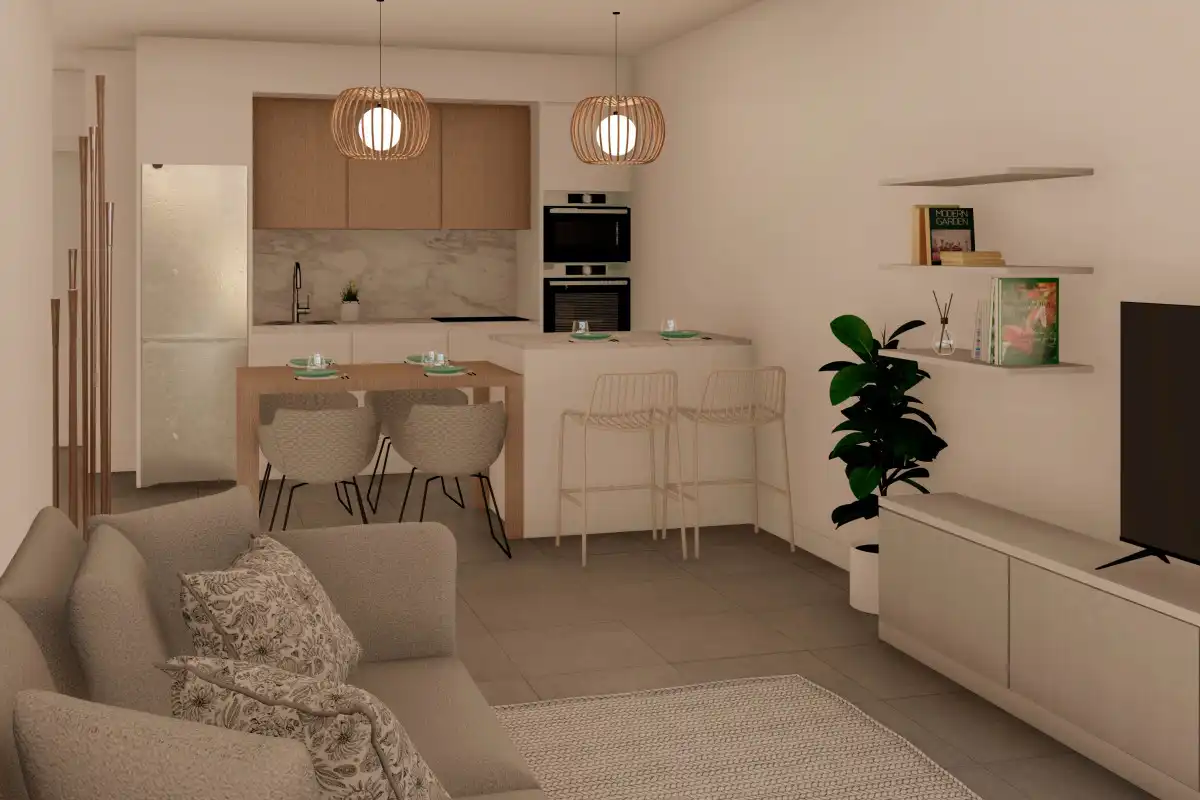 Kitchen of Apartments for sale in Torre-Pacheco  with Private garden and Community pool