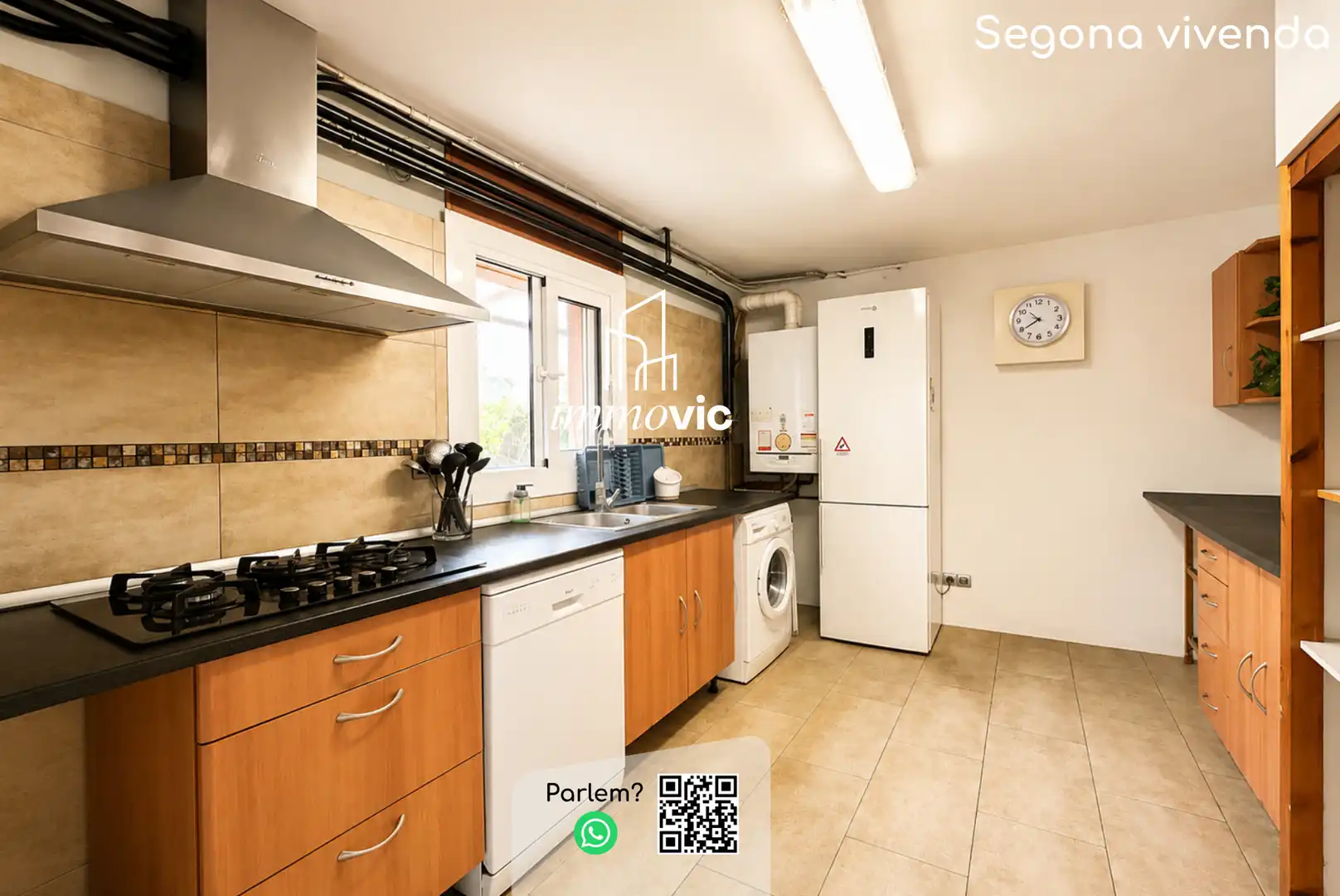 Cocina de Casa o chalet en venta en Centelles con Calefacción, Jardín privado y Parquet
