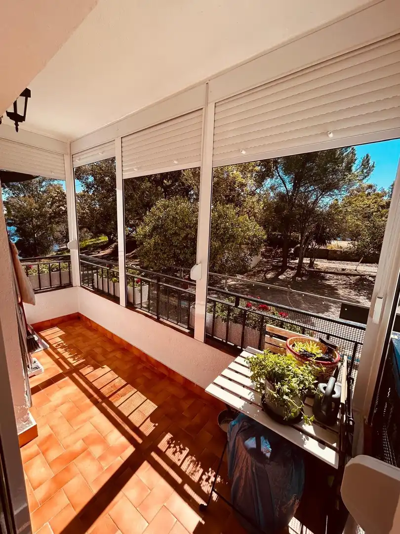 Balcony of Flat for sale in Guillena  with Air Conditioner, Heating and Community pool