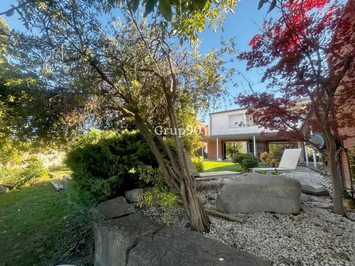 Garden of Houses for sale in Lleida  with Heating, Private garden and Parquet flooring