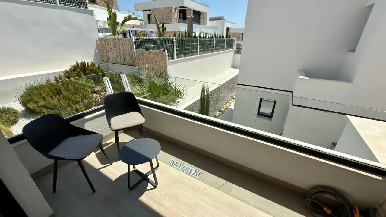 Terraza de Casa o chalet de alquiler en Finestrat con Aire acondicionado, Calefacción y Jardín privado