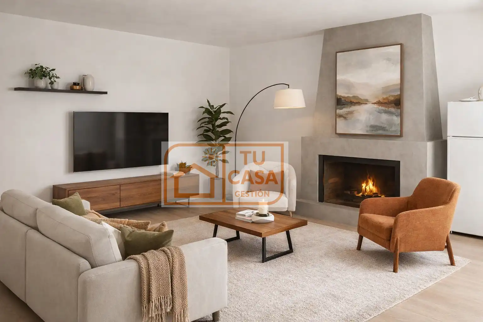 Sala de estar de Casa o chalet en venta en Malpartida de Cáceres con Aire acondicionado, Calefacción y Jardín privado
