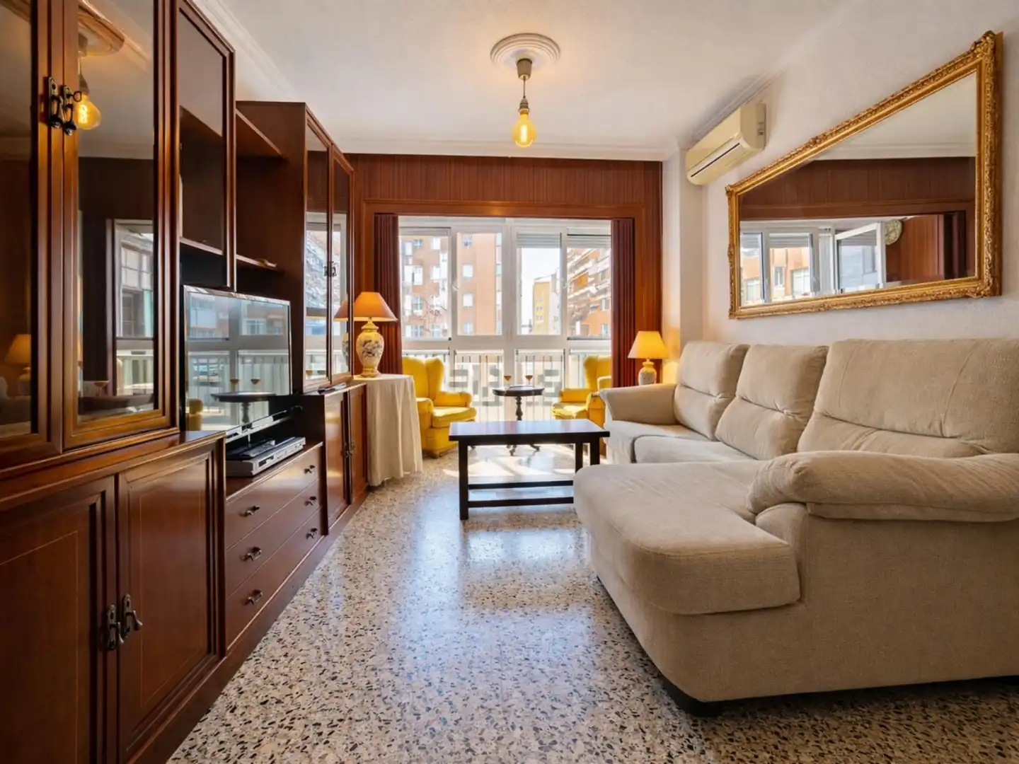 Wohnzimmer von Wohnung zum Verkauf in Málaga mit Klimaanlage, Heizung und Terrasse