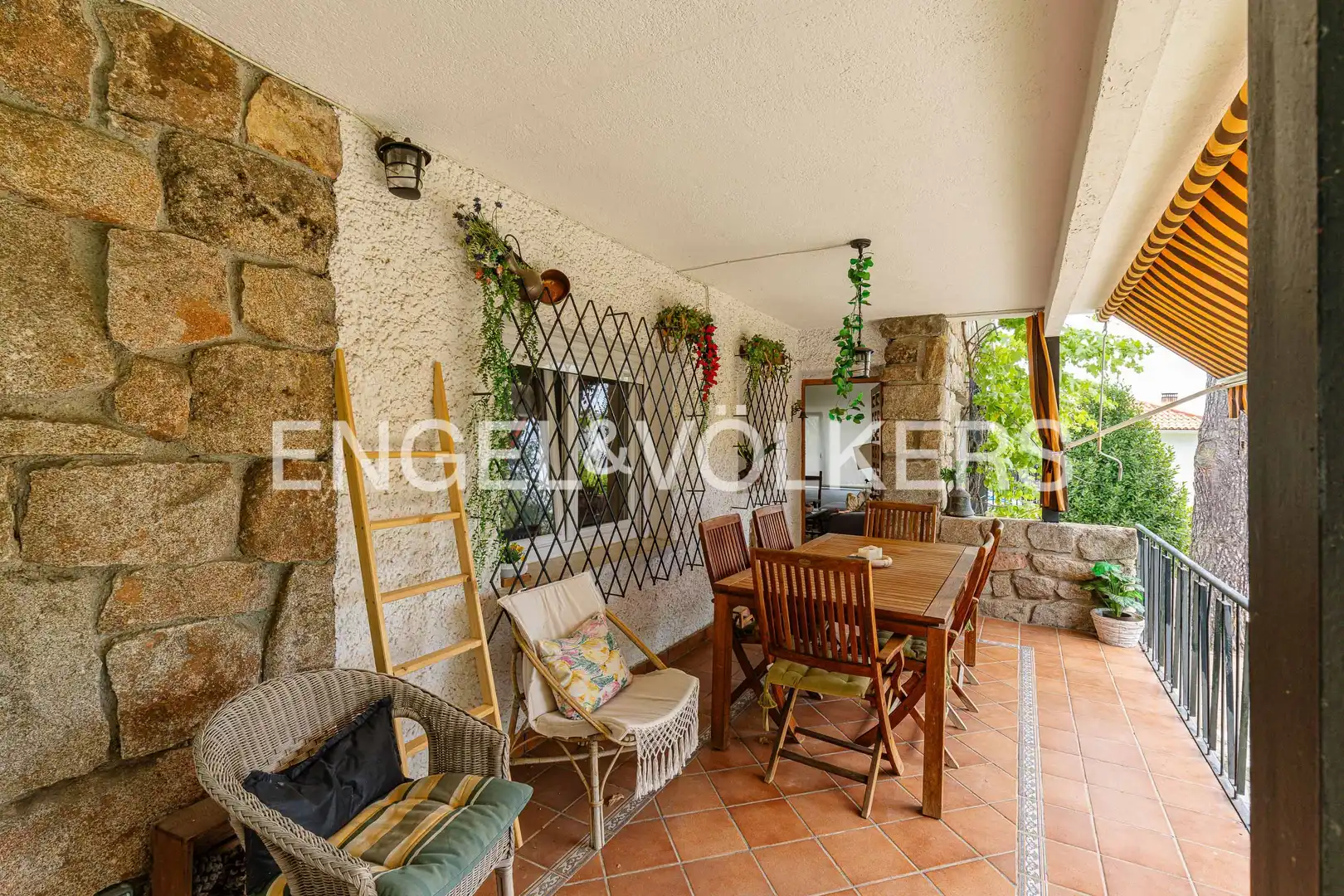 Terrassa de Casa o xalet de lloguer en Becerril de la Sierra amb Aire condicionat, Calefacció i Jardí privat