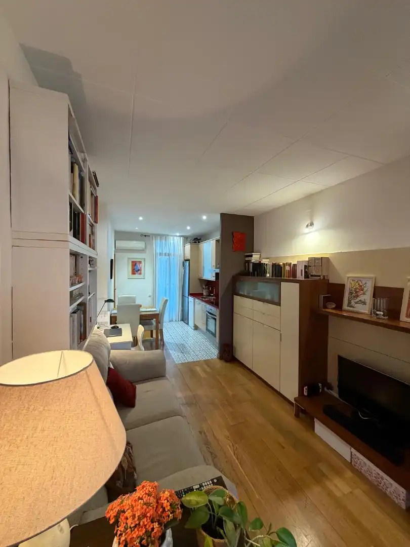 Sala de estar de Piso en venta en Barcelona con Aire acondicionado, Parquet y Trastero