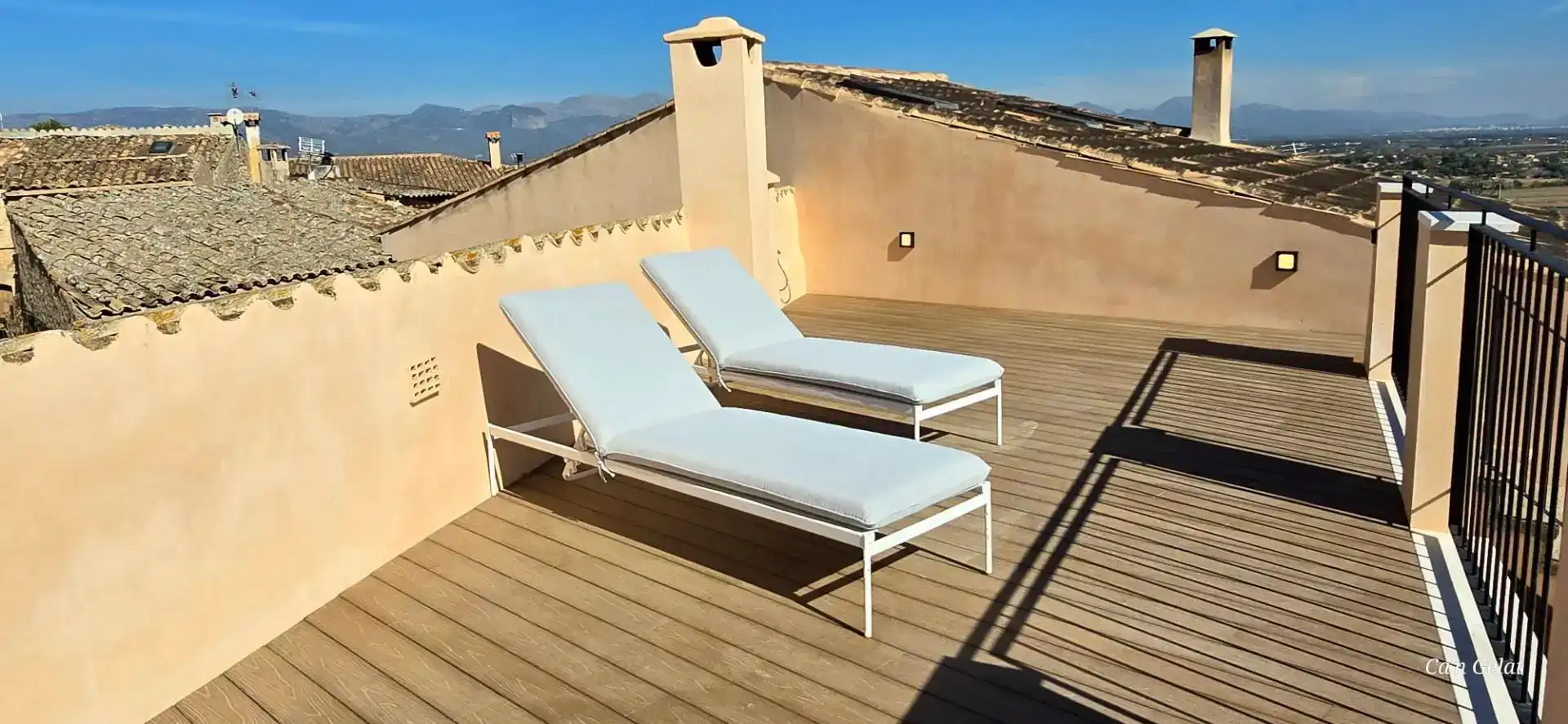 Terrace of Detached homes for rent in Santa Eugènia  with Air Conditioner and Furnished