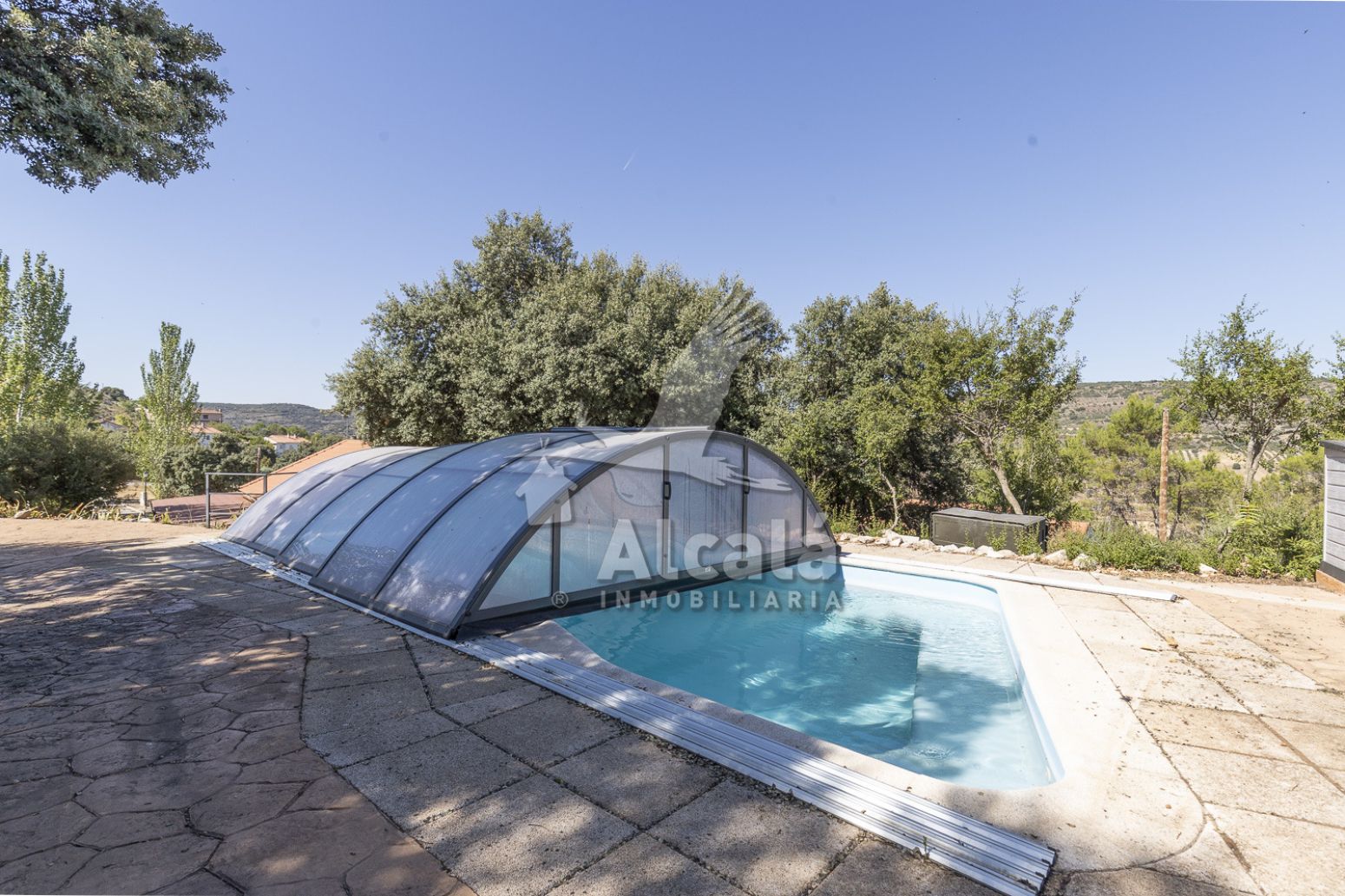Swimming pool of House or chalet for sale in Ambite  with Air Conditioner, Heating and Private garden