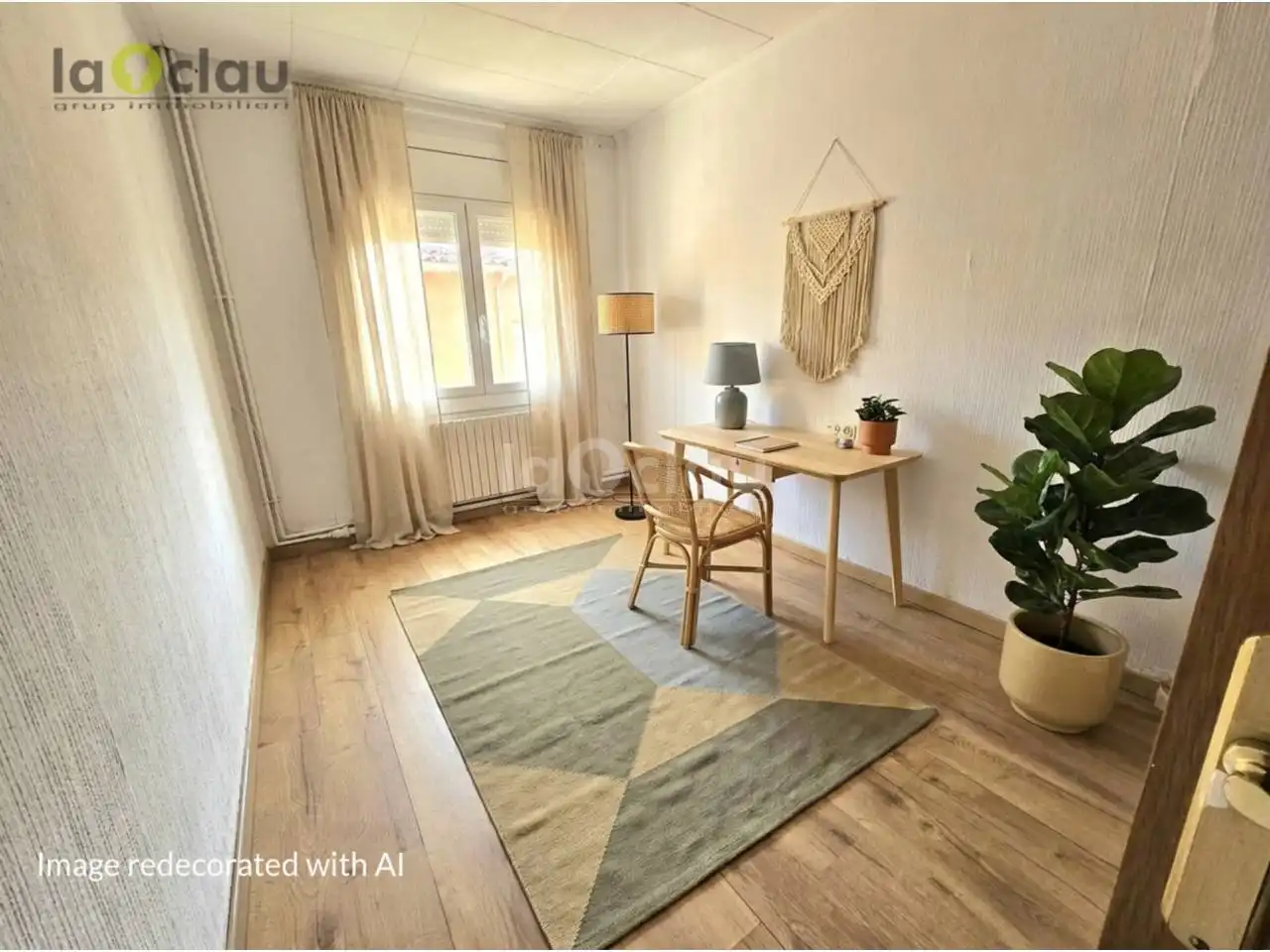 Schlafzimmer von Wohnung zum Verkauf in Tona mit Heizung, Parkett und Terrasse