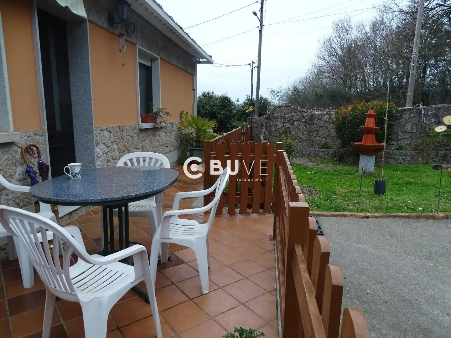 Terraza de Casa o chalet en venta en Moraña con Calefacción, Jardín privado y Parquet