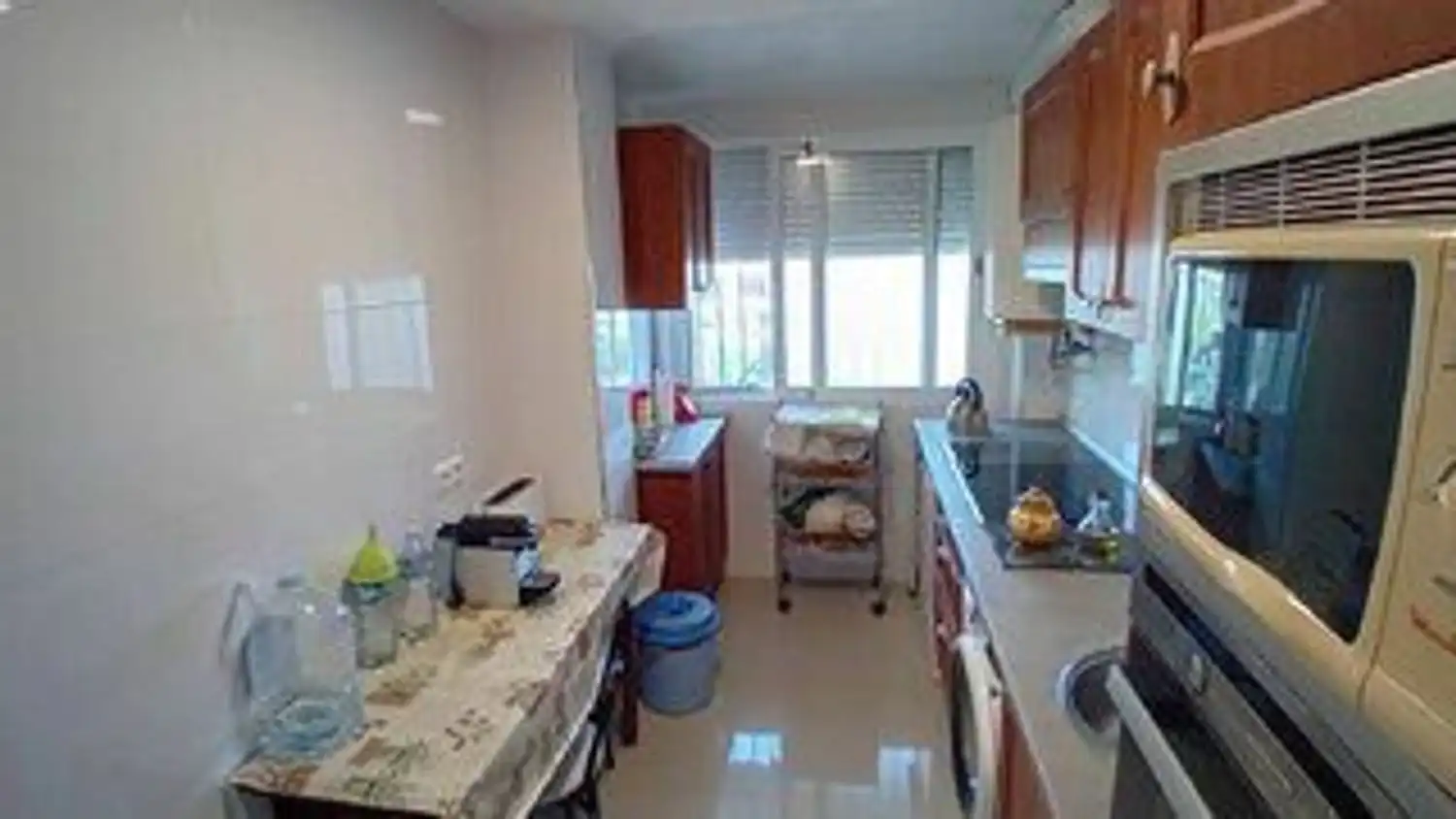 Cocina de Piso en venta en Alicante / Alacant con Aire acondicionado, Calefacción y Jardín privado