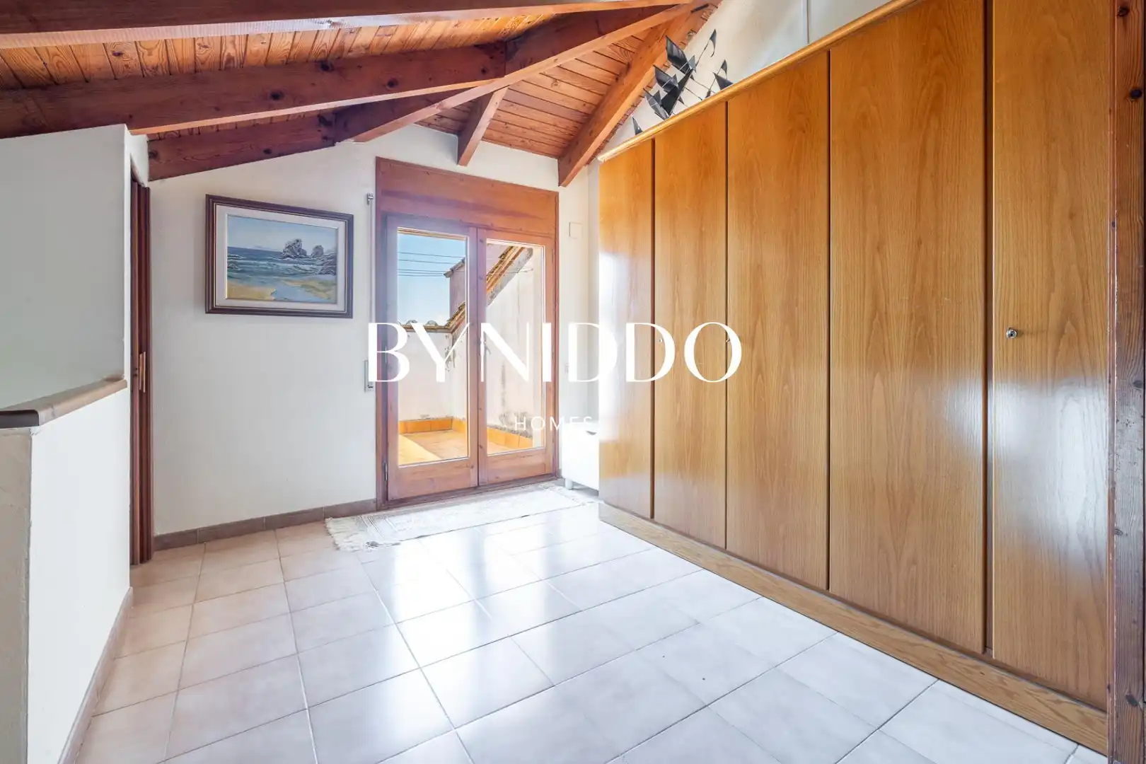 Habitación de Casa adosada en venta en Sant Cugat del Vallès con Aire acondicionado, Calefacción y Jardín privado