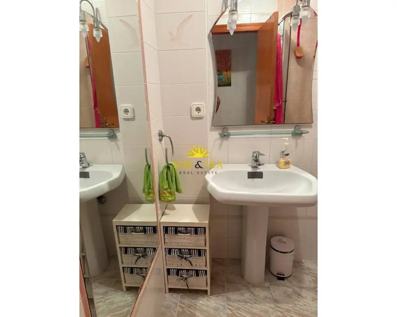 Badezimmer von Maisonette zur Miete in La Manga del Mar Menor mit Heizung, Terrasse und Schwimmbad
