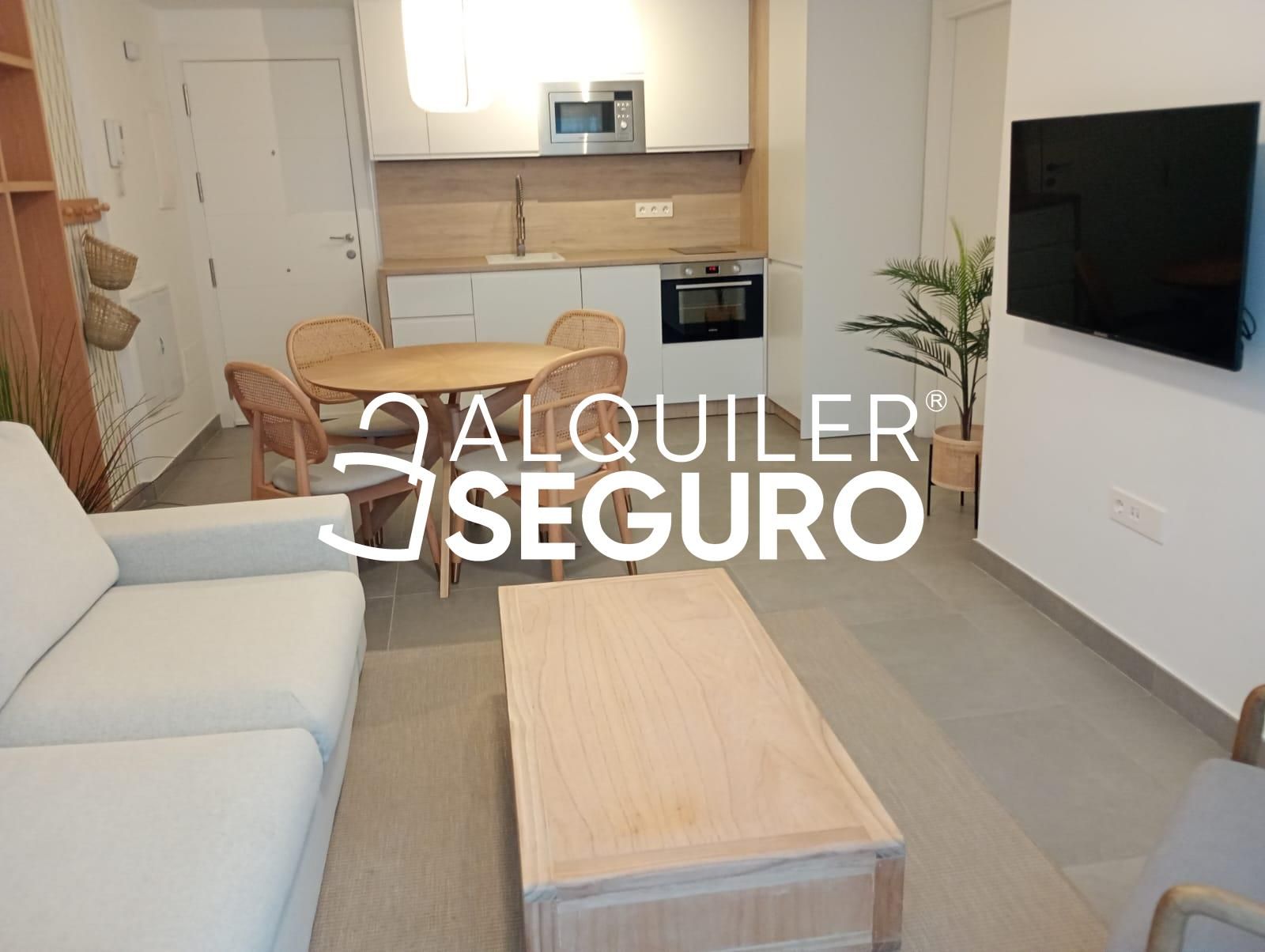 Sala de estar de Piso de alquiler en Málaga Capital con Aire acondicionado, Terraza y Piscina