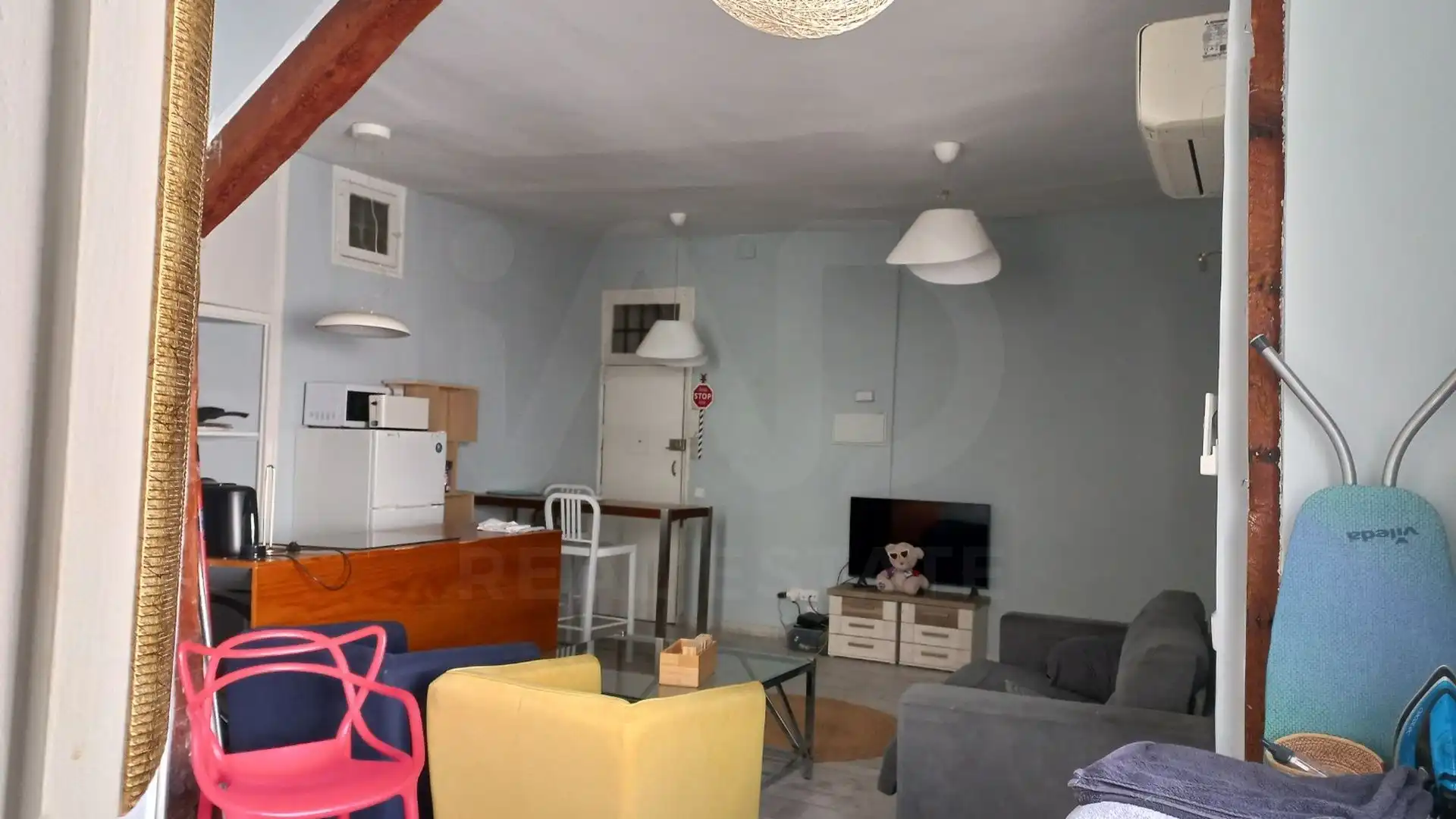 Wohnzimmer von Wohnung zur Miete in Madrid mit Klimaanlage