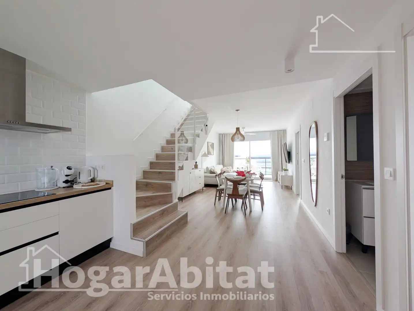Living room of Attic for sale in Santa Pola  with Air Conditioner, Parquet flooring and Terrace