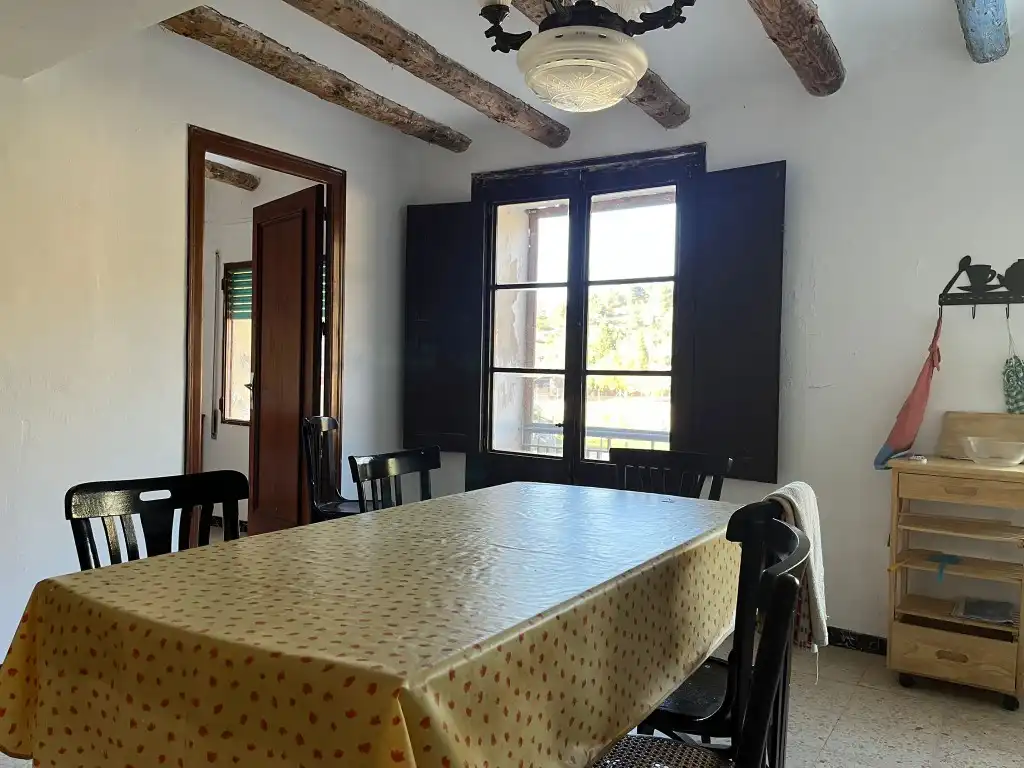 Comedor de Finca rústica en venta en Prat de Comte con Terraza, Amueblado y Balcón