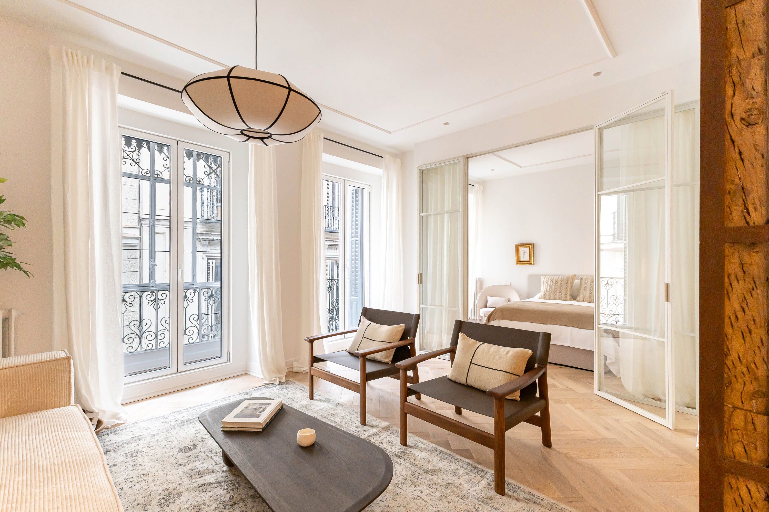 Sala de estar de Piso en venta en  Madrid Capital con Aire acondicionado, Calefacción y Amueblado