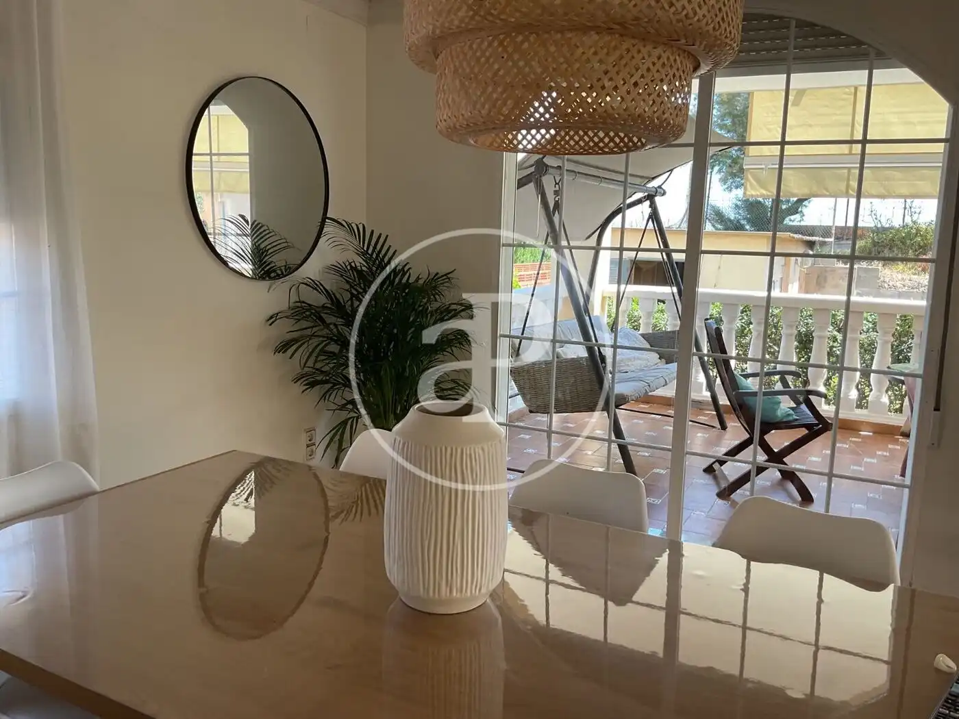 Comedor de Casa o chalet de alquiler en Tavernes de la Valldigna con Calefacción, Terraza y Amueblado