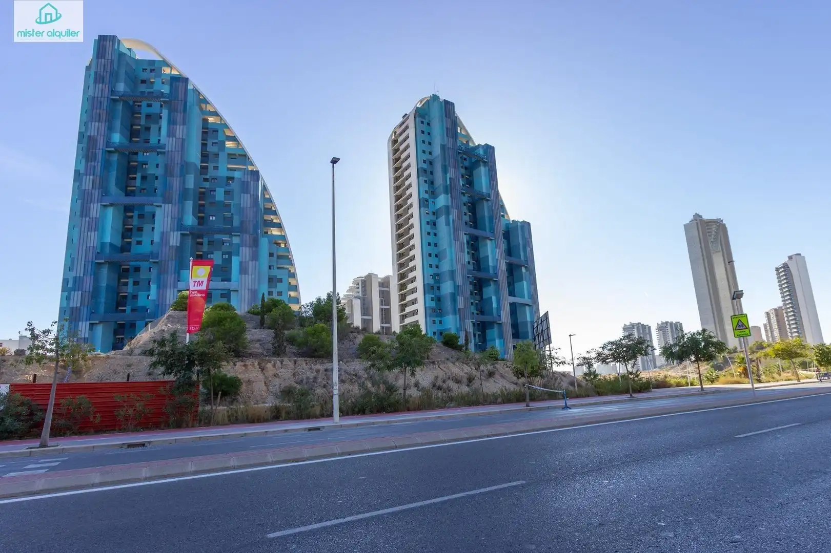 Exterior view of Apartments for rent in Benidorm  with Air Conditioner, Heating and Private garden