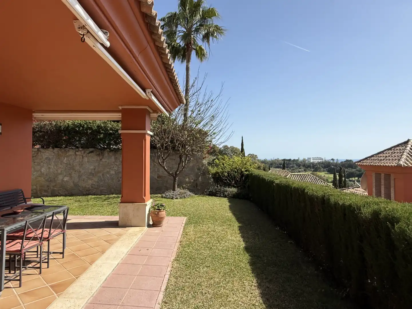 Jardí de Casa adosada de lloguer en Marbella amb Aire condicionat, Calefacció i Jardí privat