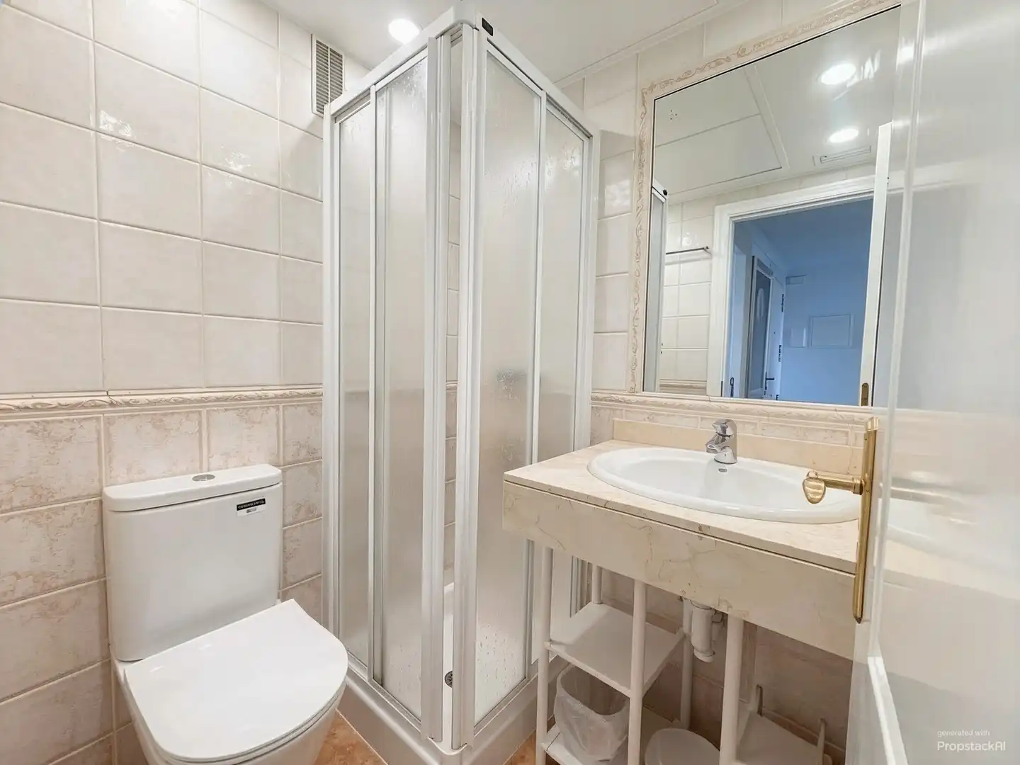 Baño de Piso de alquiler en  Palma de Mallorca con Aire acondicionado, Piscina y Balcón