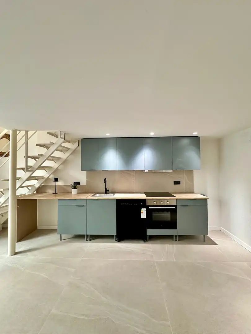 Cuina de Loft en venda en Montgat amb Aire condicionat i Moblat
