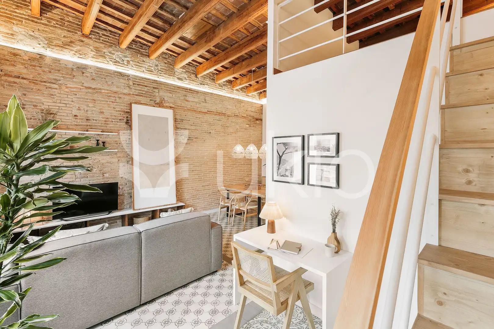 Living room of Apartments for rent in Barcelona  with Air Conditioner, Heating and Terrace