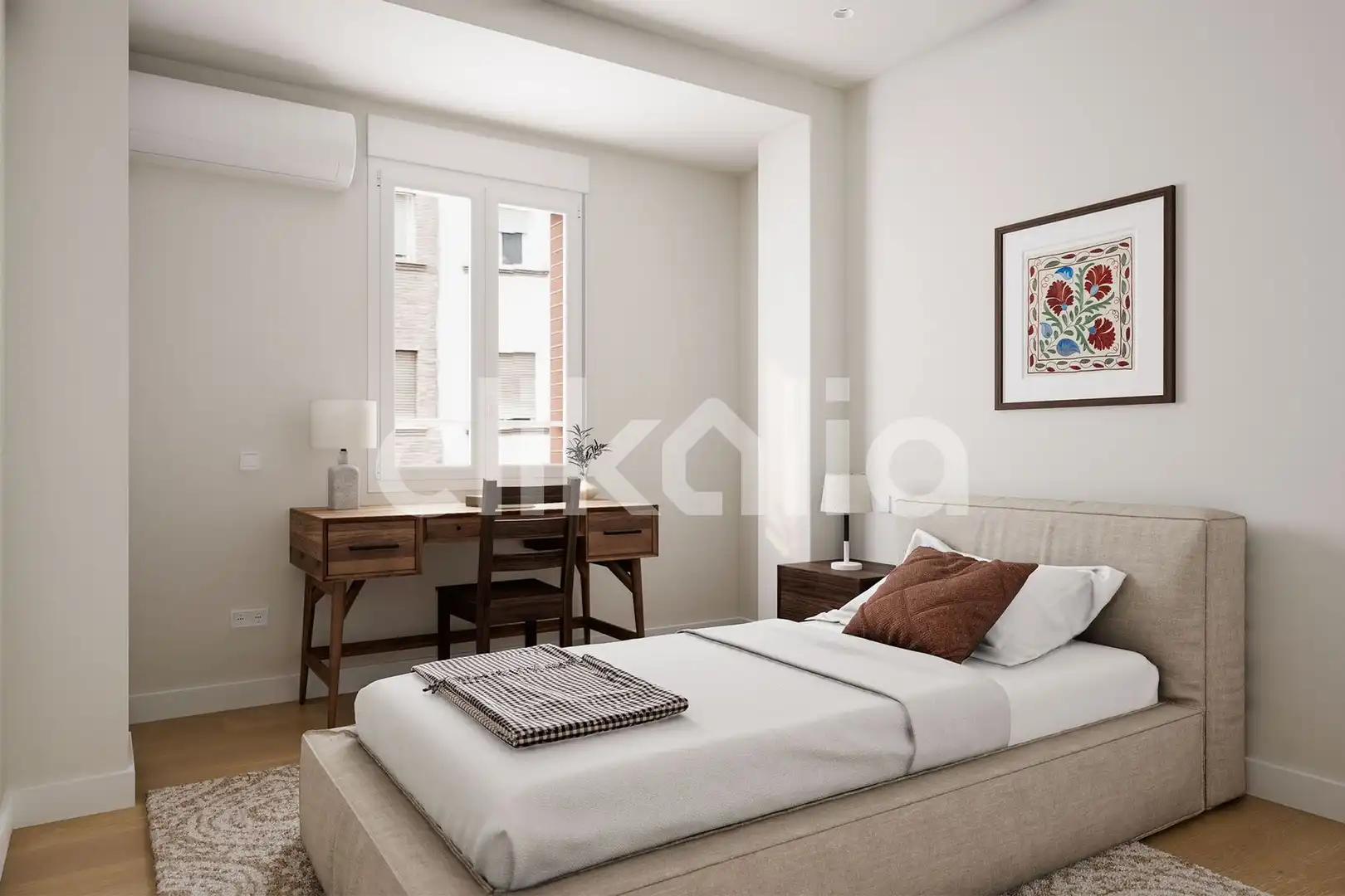 Bedroom of Flat for sale in Sevilla  with Air Conditioner, Private garden and Terrace