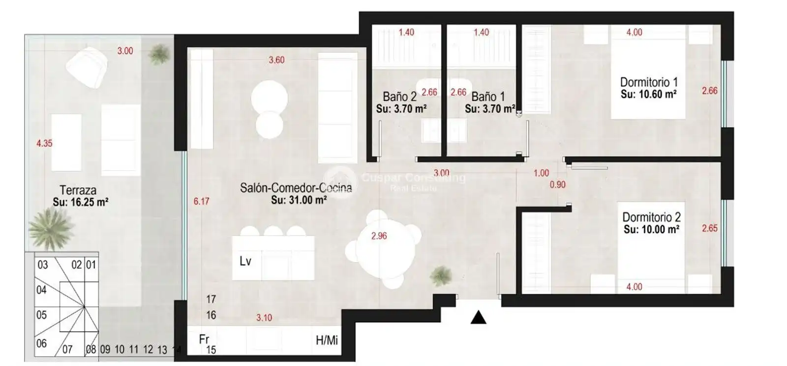 Apartament en venda en Alhama de Murcia amb Calefacció, Terrassa i Traster