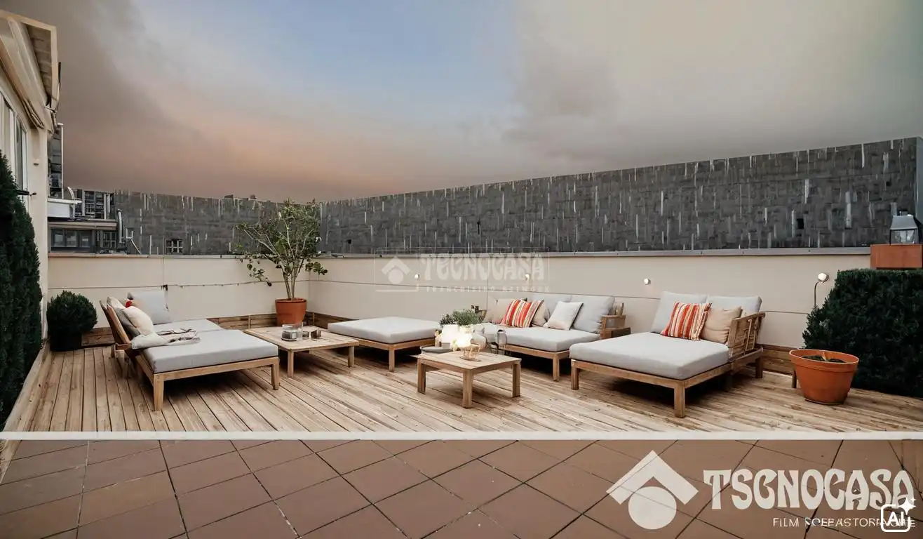 Terrace of Flat for sale in Mataró  with Air Conditioner, Heating and Storage room