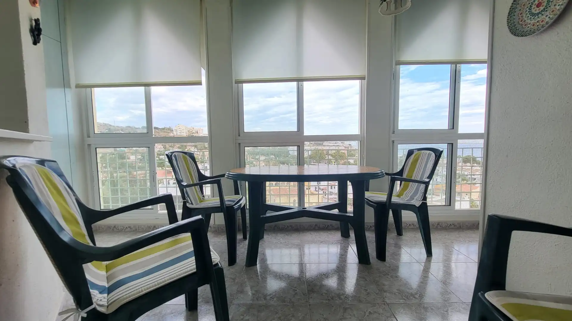 Dining room of Flat for sale in Rincón de la Victoria  with Terrace, Furnished and Washing machine
