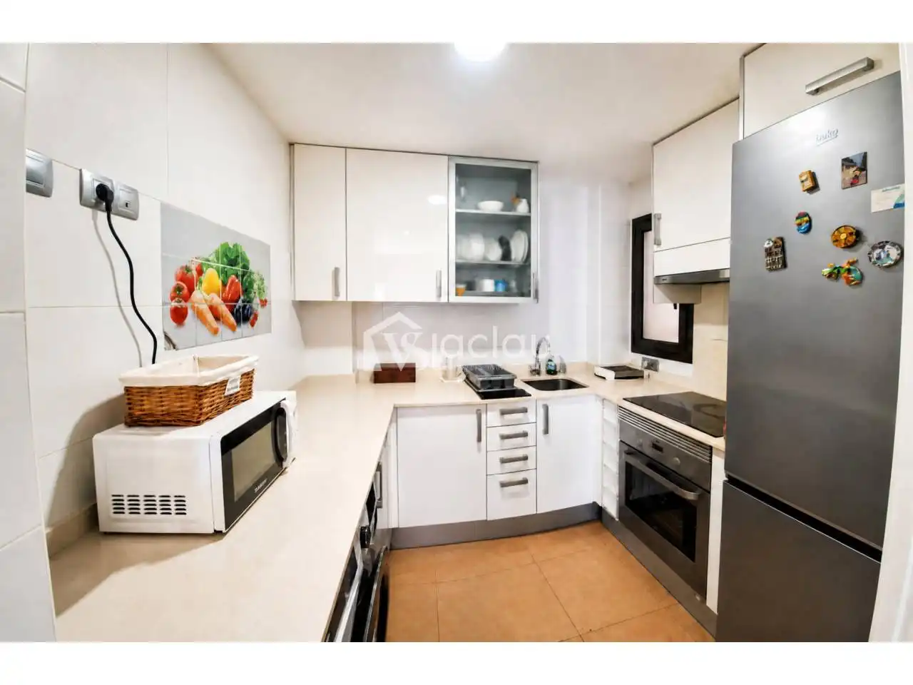 Küche von Wohnung zum Verkauf in Olesa de Montserrat mit Klimaanlage, Heizung und Parkett
