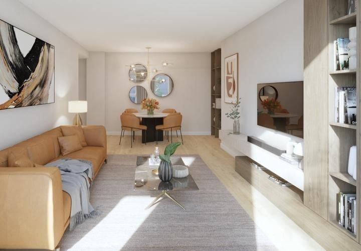 Sala d'estar de Pis en venda en  Barcelona Capital amb Calefacció, Traster i Balcó