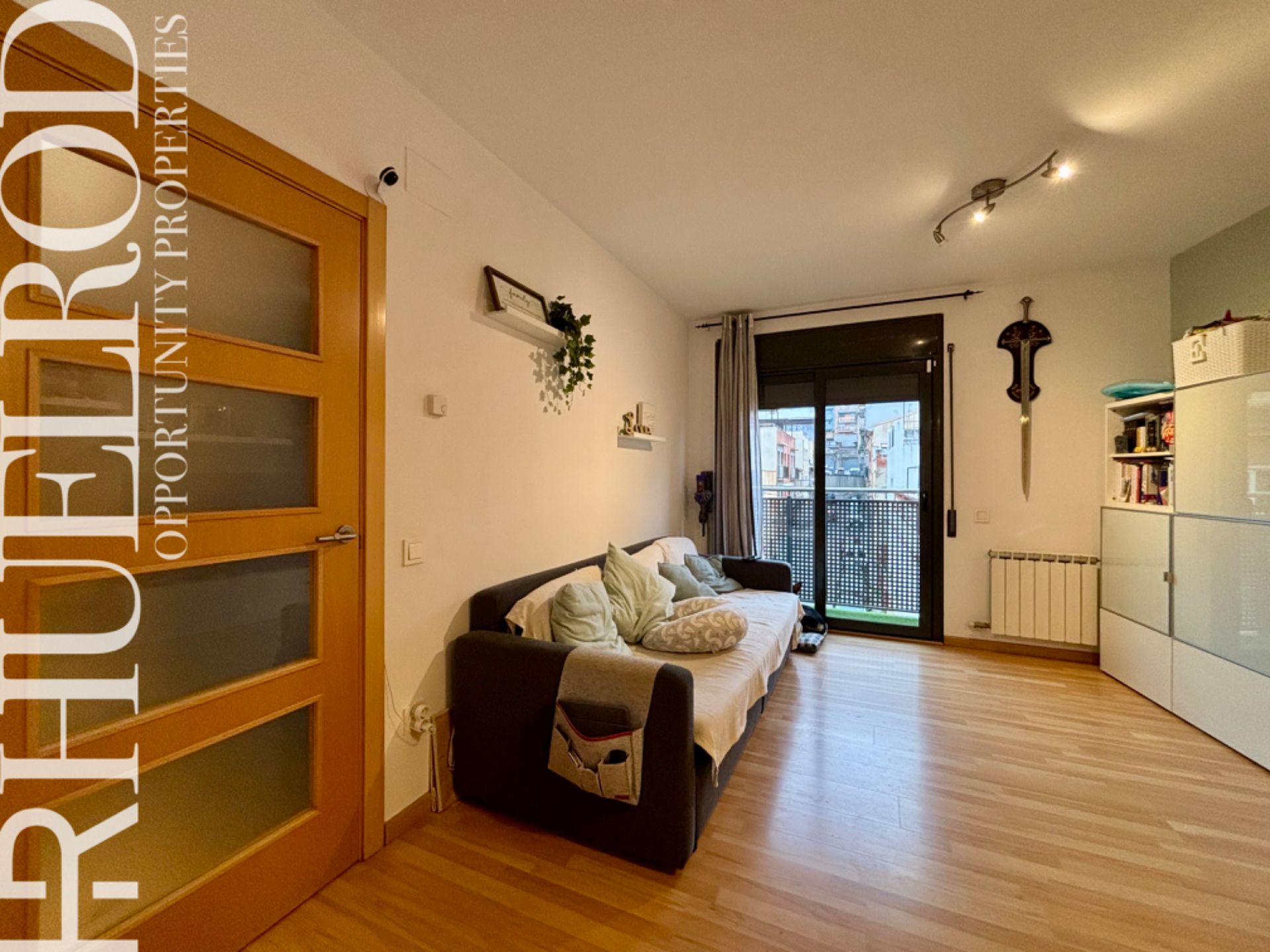 Sala d'estar de Pis en venda en Granollers amb Aire condicionat, Calefacció i Parquet