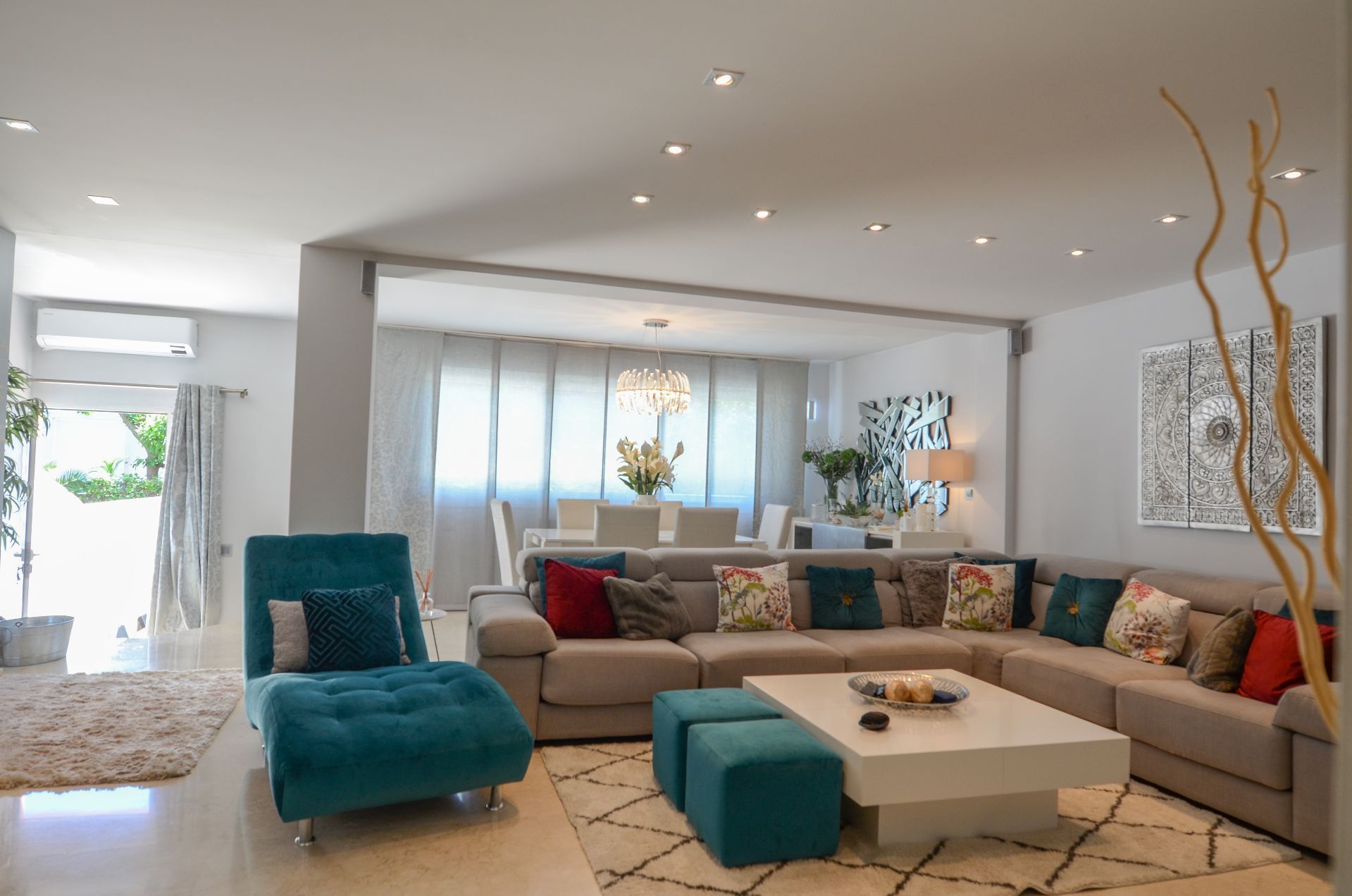 Living room of Single-family semi-detached for sale in Villanueva de la Cañada  with Heating