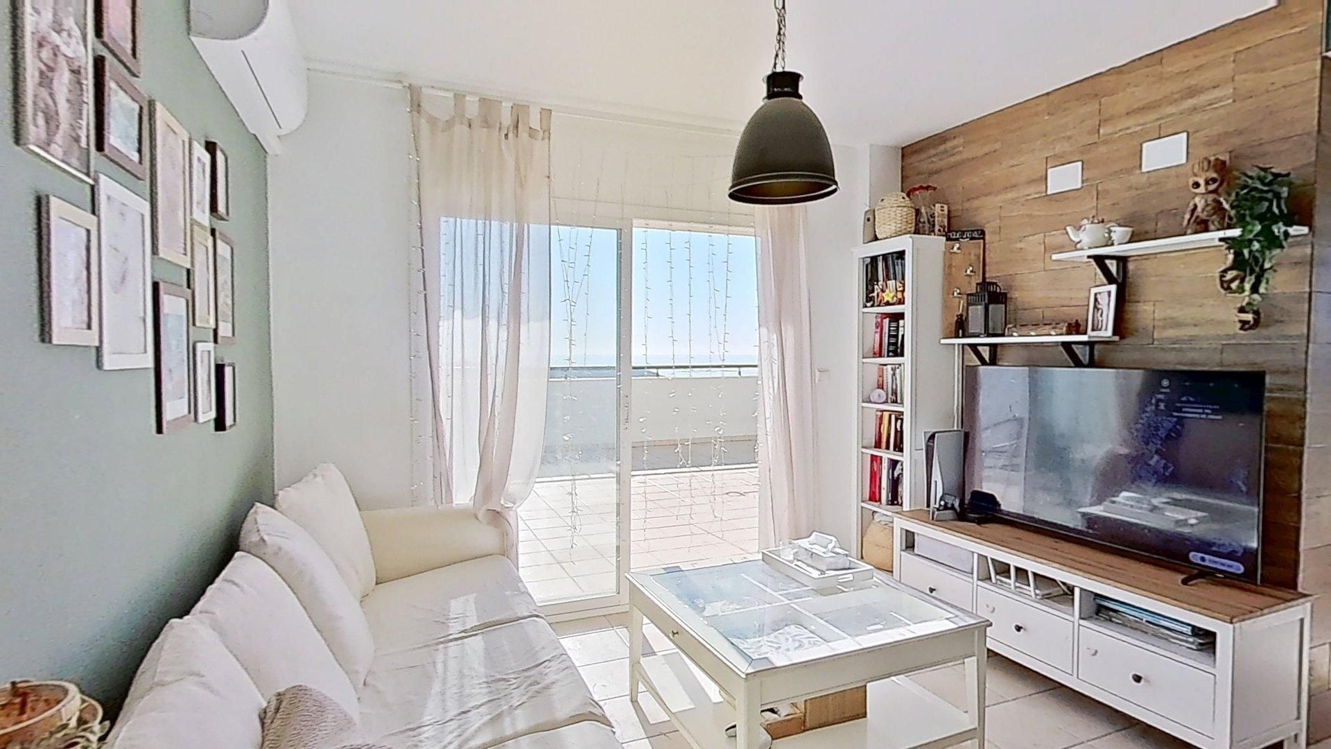 Living room of Apartment for sale in Villajoyosa / La Vila Joiosa  with Air Conditioner, Heating and Terrace