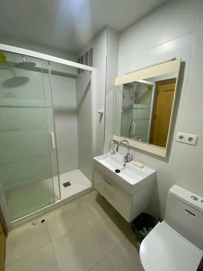 Bathroom of Flat for share in Valencia  with TV
