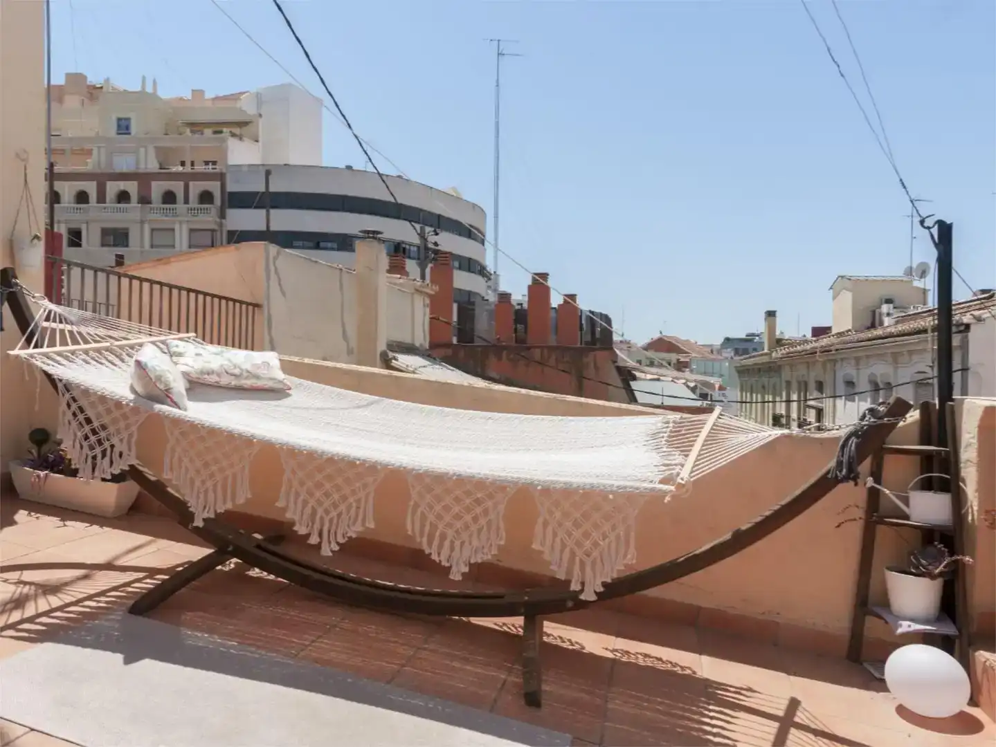 Terrasse von Dachboden zur Miete in  Valencia Capital mit Klimaanlage