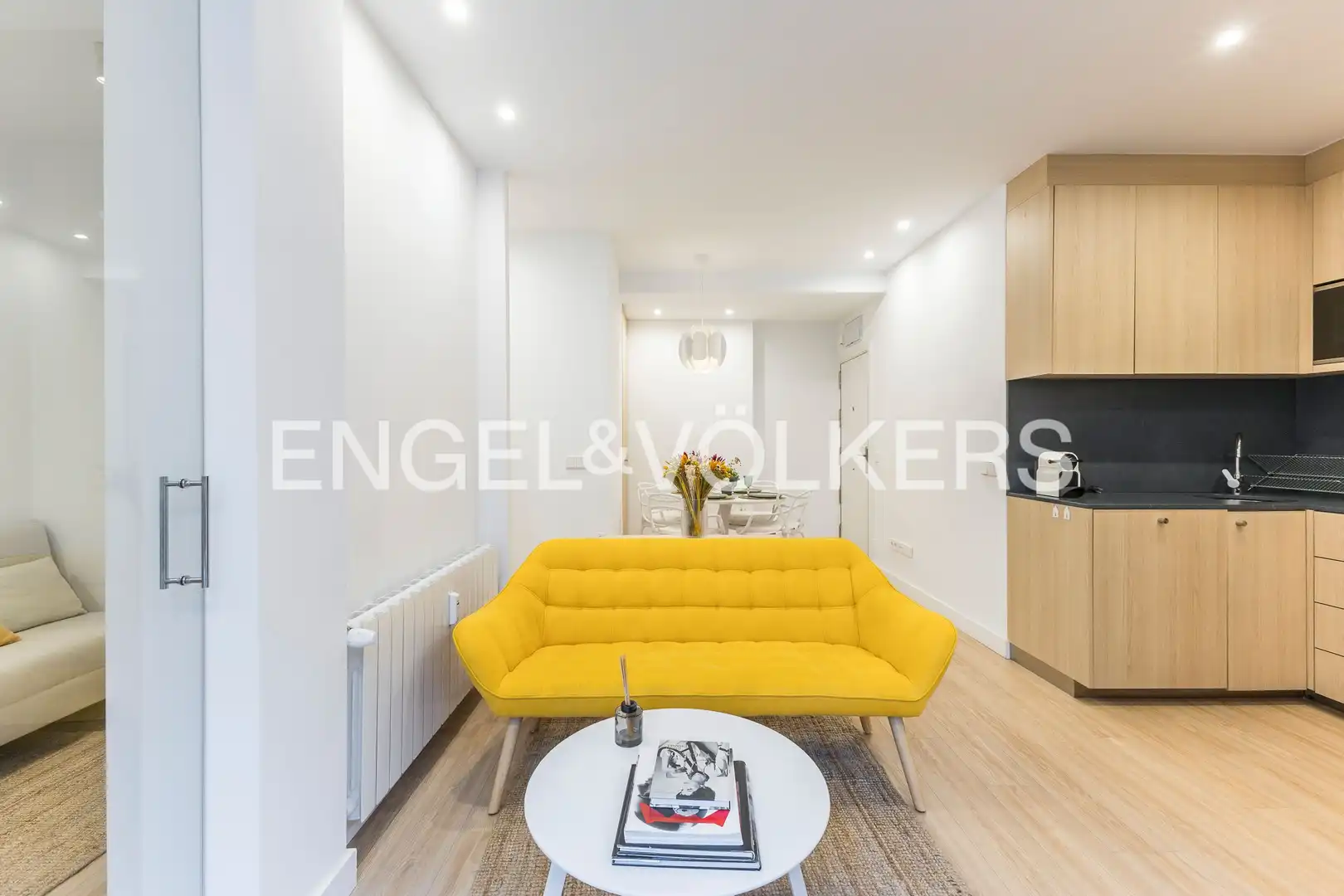 Sala d'estar de Apartament de lloguer en Madrid amb Aire condicionat, Calefacció i Moblat