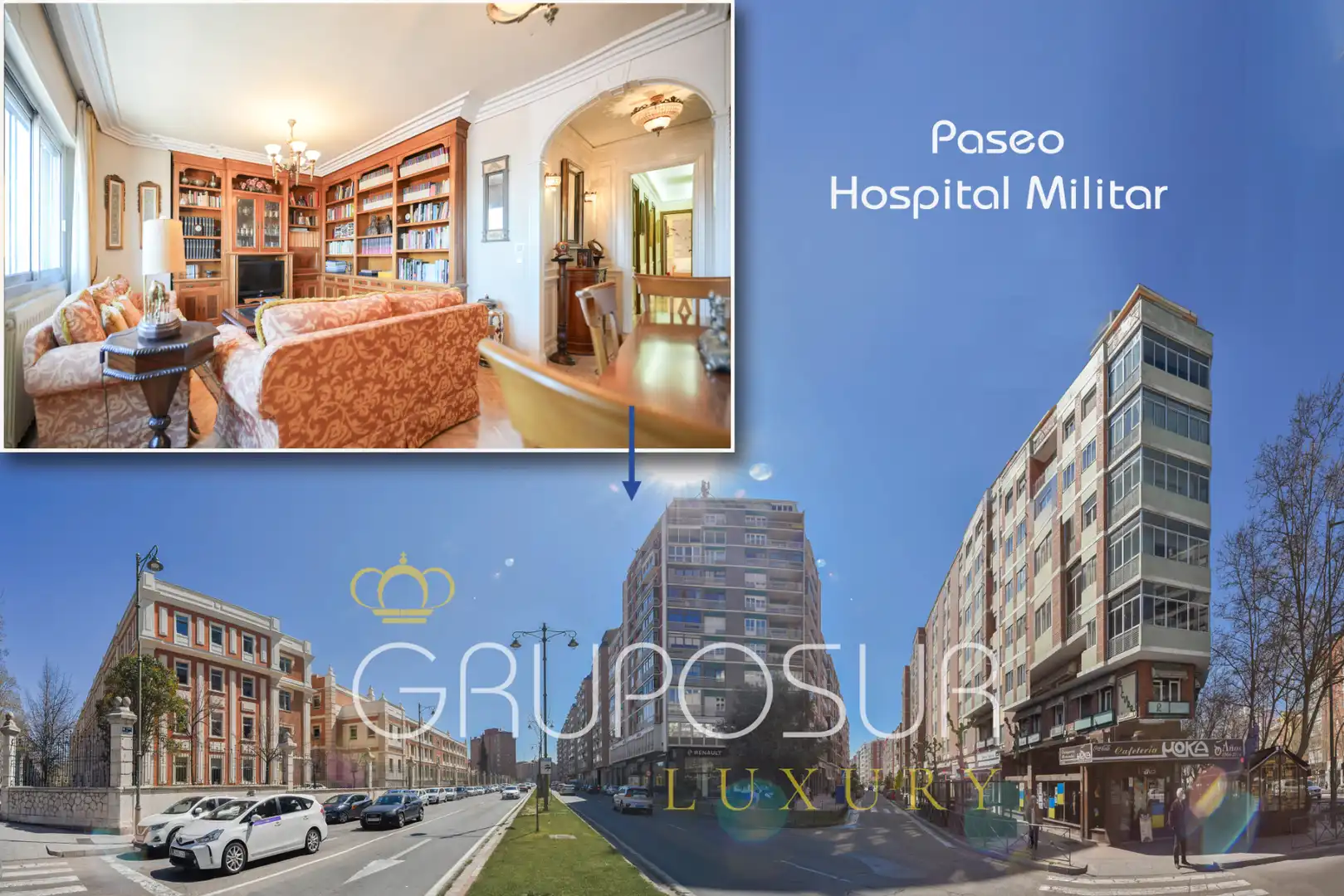 Vista exterior de Pis en venda en Valladolid Capital amb Calefacció, Parquet i Terrassa