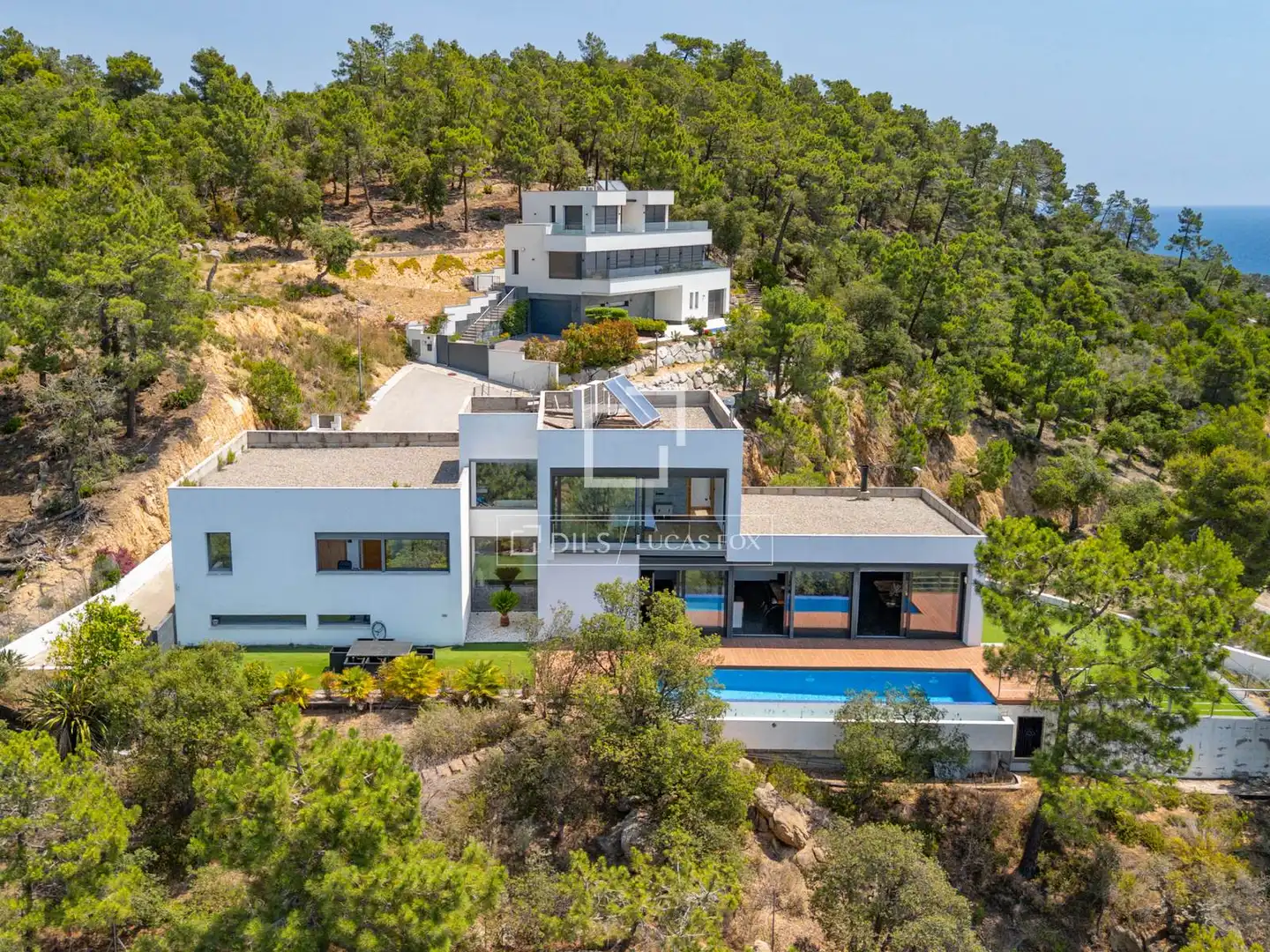 Außenansicht von Haus oder Chalet zum Verkauf in Lloret de Mar mit Klimaanlage, Privatgarten und Terrasse