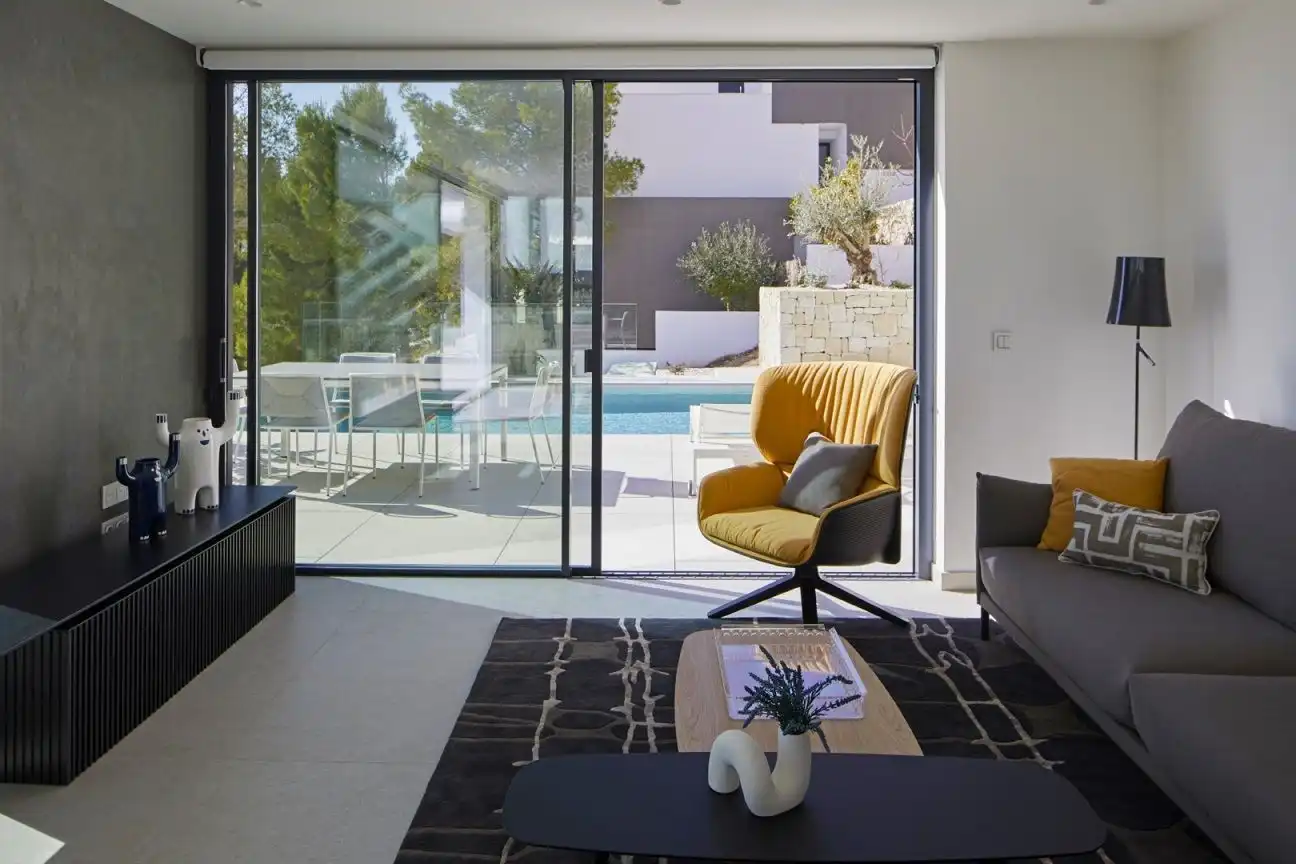 Sala d'estar de Casa o xalet en venda en Altea amb Aire condicionat, Calefacció i Jardí privat