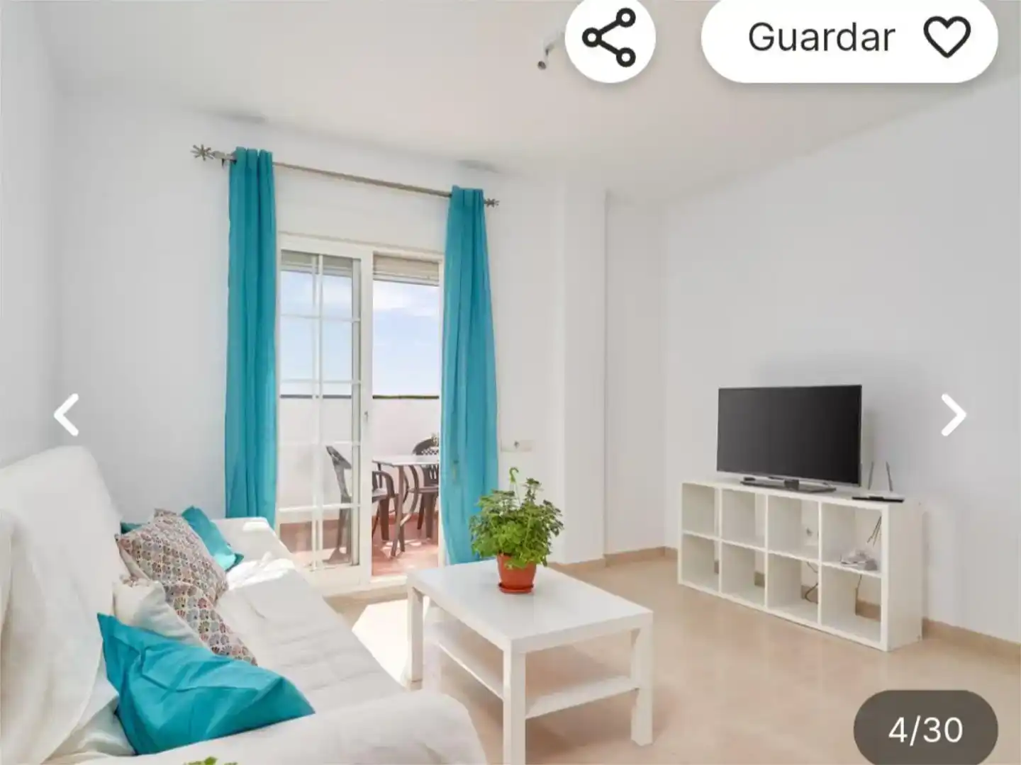 Sala d'estar de Àtic de lloguer en Torrox