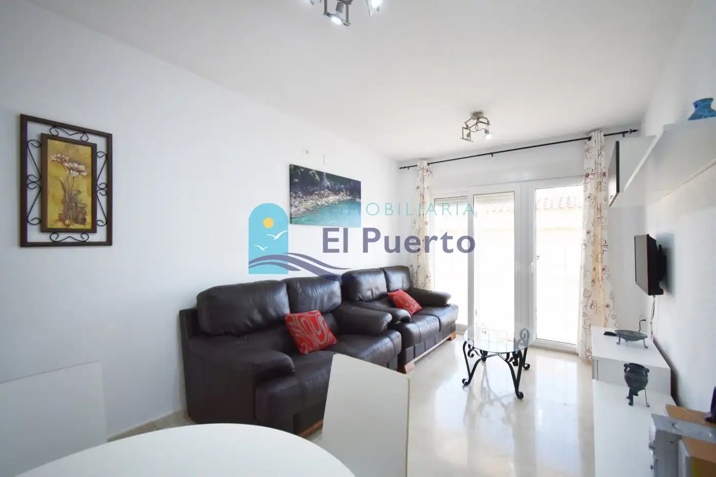 Sala de estar de Apartamento en venta en Mazarrón con Aire acondicionado, Jardín privado y Terraza