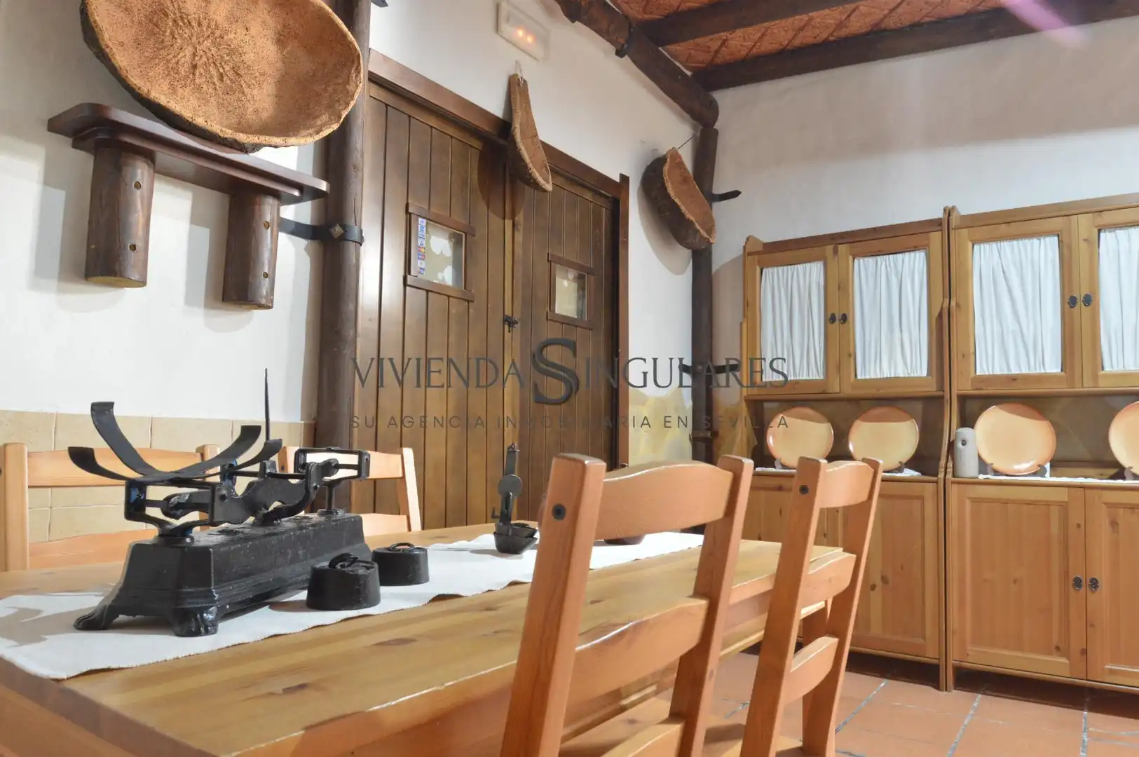 Kitchen of Houses for sale in Arroyomolinos de León  with Air Conditioner, Terrace and Furnished