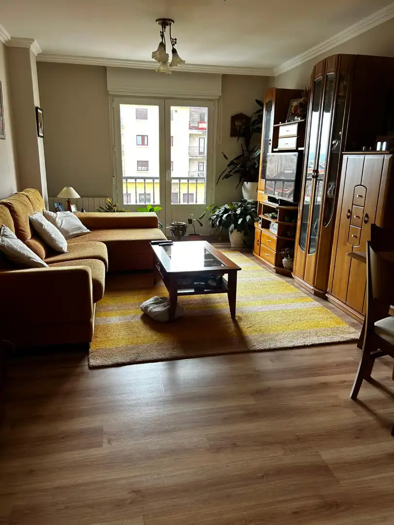 Living room of Flat for sale in Boiro  with Heating, Parquet flooring and Storage room