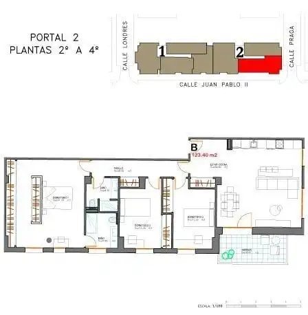 Flat with pool for sale in La Lastra, imagen 3