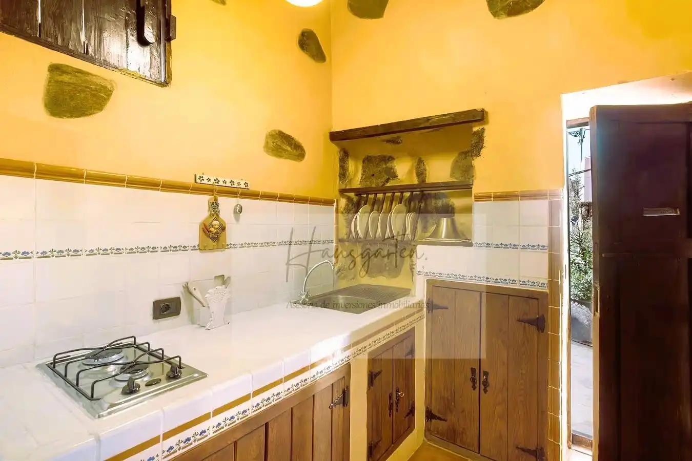 Cocina de Finca rústica en venta en Tejeda con Aire acondicionado y Piscina