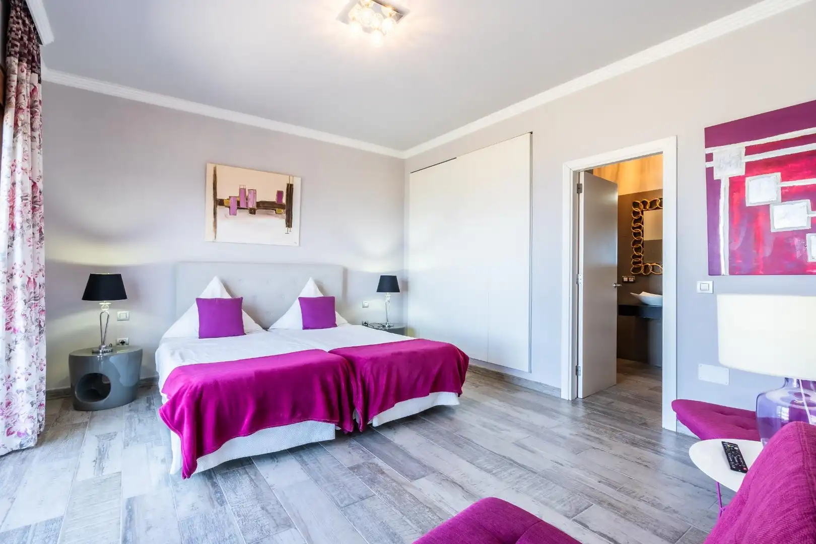 Dormitori de Casa o xalet en venda en Guía de Isora amb Aire condicionat, Jardí privat i Terrassa